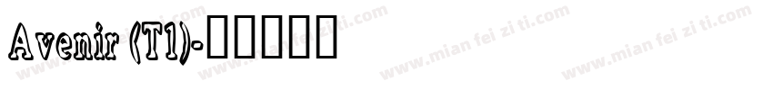 Avenir (T1)字体转换